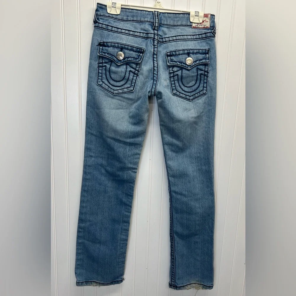 True Religion Billy Straight Leg Jean Distressed Sz 26 - Picture 1 of 10